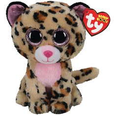 Мягкая игрушка TY Лэйси леопард 25см коричнево-розовый 36490