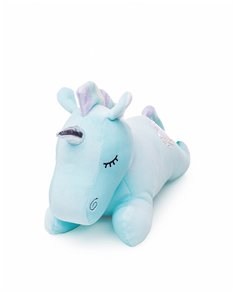 Мягкая игрушка СмолТойс Единорог с сердцем 35см голубой 6545
