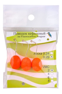 Поводок (уп.2 шт) титан WIN SOFT MIRROR 9 кг 30 см TSM-09-30 Зимородок