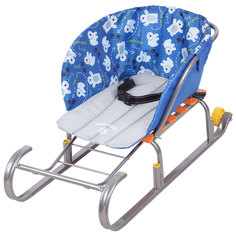 Сиденье для санок Nika Kids Медвежата синий СС2-1/МС2