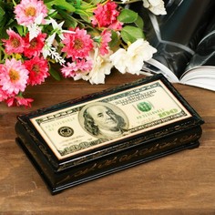 Шкатулка для денег и украшений «Dollar», 8,5 х 17 х 5 см Вселенная порядка