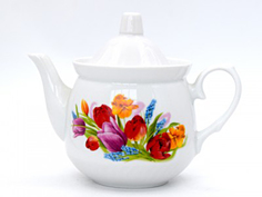 Чайник 550см3с крышкой ф."Кирмаш""Майский букет" 0С2875Ф34 "Добрушский фрф завод"