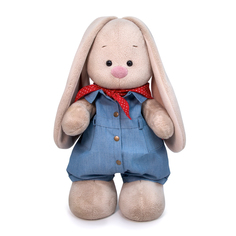 Мягкая игрушка BUDI BASA Зайка Ми в джинсовом комбинезоне, 32 см StM-408