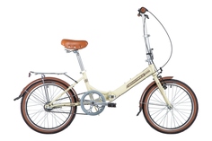 Велосипед NOVATRACK 20" AURORA 3.3, складной, бежевый, Shimano Nexus 3 speed
