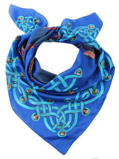 Платок женский Venera 3905672 голубой, 90×90 см