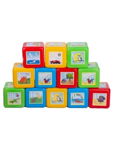 Набор кубики Азбука, 18 штук Юг Пласт