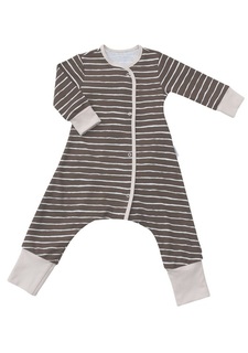 Комбинизон (пижама) детский Bambinizon Полоска коричневый р. 86
