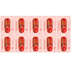 Тканевые маски для лица Jigott Real Ampoule Mask с экстрактом Граната 10 шт