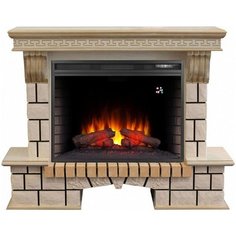 Электрокамин RealFlame Stone new, бежевый