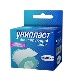 Лейкопластырь 5 х 500 см Унипласт шелковая основа