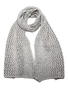Шарф женский Venera 2300437 светло-серый, 210×40 см