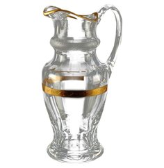 Кувшин для сока 1,4 л Crystalite Bohemia "Джесси, Матовое золото, 43373", 001194