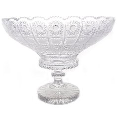 Ваза для фруктов 35,5 см Glasspo "Хрусталь резной" 146528
