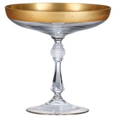 Ваза для конфет 17 см нн Crystalite Bohemia "Джесси Золото 43375" 067980