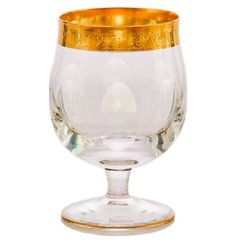 Бокалы для бренди 350 мл 6 шт Crystalite Bohemia "Джесси Матовое золото 43373" 053808