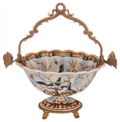 Конфетница 29,5 х 18 х 32 см с ручкой LEFARD "Птицы" 270565