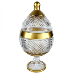 Шкатулка Яйцо Yagmur Hediyelik "Barok Тамбул золото" 257545 Box69
