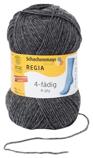 Пряжа для вязания Regia 9801276 4-fadig (00044, серый)