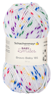 Пряжа для вязания Schachenmayr Baby Smiles, Bravo Baby 185 MEZ, 9801212 (00187 colorpoint)