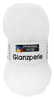 Пряжа Schachenmayr 9801241 Glanzperle (01350, weiss)