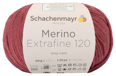 Пряжа Schachenmayr 9807552 Merino Extrafine 120 (00128, marsala)