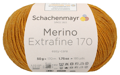 Пряжа Schachenmayr 9807551 Merino Extrafine 170 (00026, gold meliert)