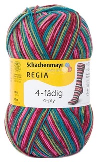 Пряжа для вязания Regia 9801269 4-fadig (07707, snowflake schneeanzug)