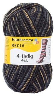 Пряжа для вязания Regia 9801269 4-fadig (07711, snowflake schlittschuh)
