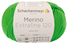 Пряжа Schachenmayr 9807552 Merino Extrafine 120 (00170, wiesengrün)