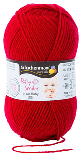 Пряжа для вязания Schachenmayr Baby Smiles, Bravo Baby 185 MEZ, 9801212 (01031, kirsche)