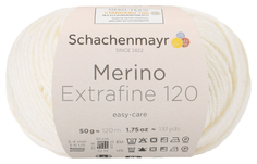 Пряжа Schachenmayr 9807552 Merino Extrafine 120 (00102, natur)