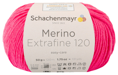Пряжа Schachenmayr 9807552 Merino Extrafine 120 (00139, azalee)