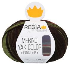 Пряжа для вязания Regia 9801640 Merino Yak Color (08507)