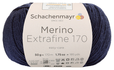 Пряжа Schachenmayr 9807551 Merino Extrafine 170 (00050, marine)