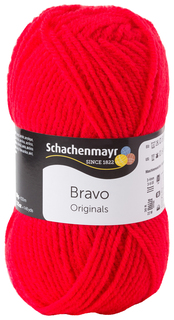 Пряжа для вязания SCHACHENMAYR 9801211 Bravo original (08241, scarlet, красный)