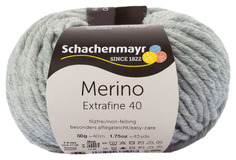 Пряжа Schachenmayr 9807555 Merino Extrafine 40 (00390, hellgrau meliert)