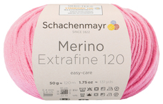Пряжа Schachenmayr 9807552 Merino Extrafine 120 (00136, teerose)