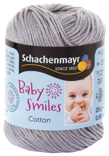 Пряжа Schachenmayr 9807350 Cotton Baby Smiles (01090, grau)