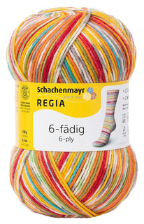Пряжа для вязания Regia 9801285 6-fadig (01125, square circus color)