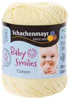 Пряжа Schachenmayr 9807350 Cotton Baby Smiles (01021, vanilla)