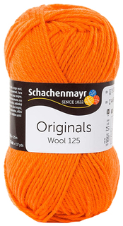 Пряжа Schachenmayr 9807568 Wool 125 Originals (00125, orange)