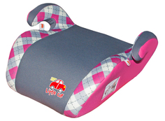 Бустер Little Car 22-36кг Smart клетка-розовый 125791