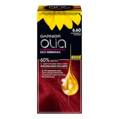 Крем-краска для волос Garnier Olia оттенок 6.60 Пылающий красный 112 мл