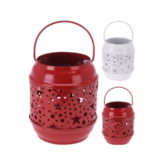 Подсвечник декоративный со свечкой Home Collection Red New Year 75х60х85мм