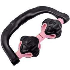 MSG-200 Ролик массажер Универсальный с двумя роликами (розовый) (B31668) Hawk