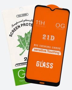 Защитное стекло Glass для Xiaomi Redmi Note 8T/21D полный клей, черная рамка