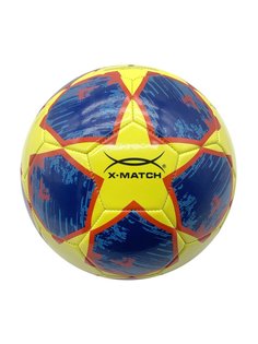 Мяч футбольный X-Match, 1 слой PVC, 1.8 мм. 330-350 гр. Размер 5.