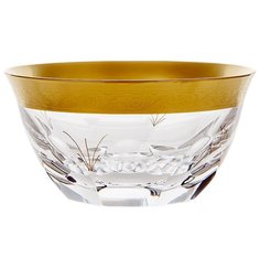 Вазочка 11,5 см Crystalite Bohemia "Джесси Матовое золото" 085130