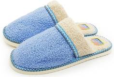 Домашние тапочки женские Smile of Milady А-42-032 голубые 40-41 RU