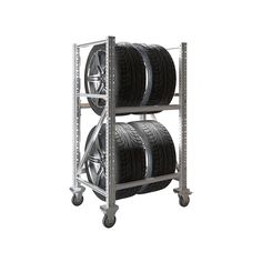 Стеллаж SAFEBURG MS Pro 1350/781x606 передвижной для хранения 4 шин